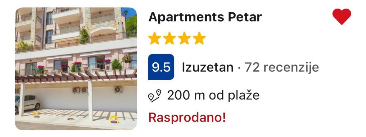 Apartments Petar Budua Esterno foto